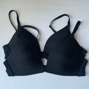 Victoria's‎ Secret Black No Wire Bra Bundle Set of Two, 34B